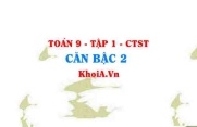 Căn bậc 2 là gì? Căn thức bậc hai là gì? lớp 9 CTST